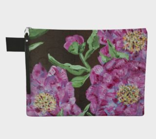 Pink Peony Zipper Carry All preview