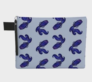 Astrological sign Aquarius constellation pattern Zipper Carry All Pouch preview
