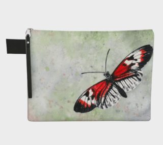 Piano key butterfly Zipper Carry All Pouch preview