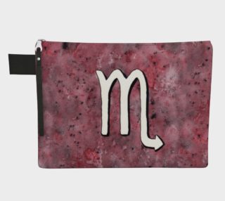 Scorpio astrological sign Zipper Carry All Pouch preview