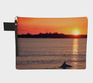 Dolphin and Sunset Carry All Pouch preview