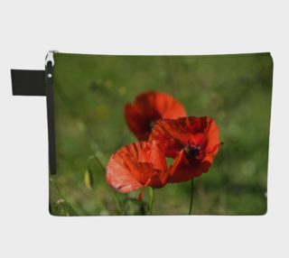 Utterly Italy Tuscany Poppies Zipper Carry-All preview