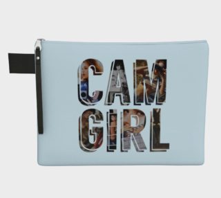 Cam Girl Zippered Pouch preview