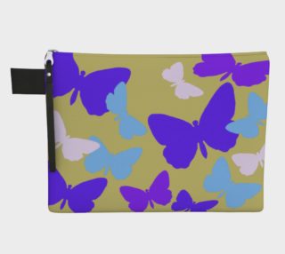 Purple Butterflies Zipper Carry-All preview