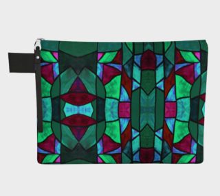  Rose Garden Stained Glass Zipper Carry-All preview