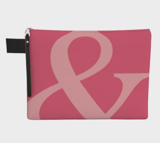 Ampersand Zipper bag red preview