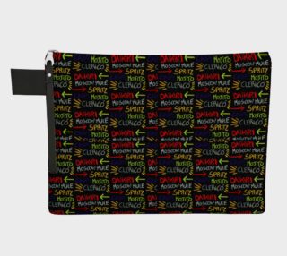 Aperçu de Alcoholic Beverages Words Pattern Zipper