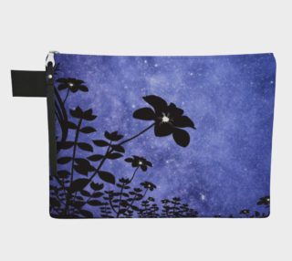 Floral Silhouette Blooms Against a Night Sky preview