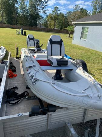 Photo 16 foot Inflatable Saturn boat motor - $1,750 (Amarillo)