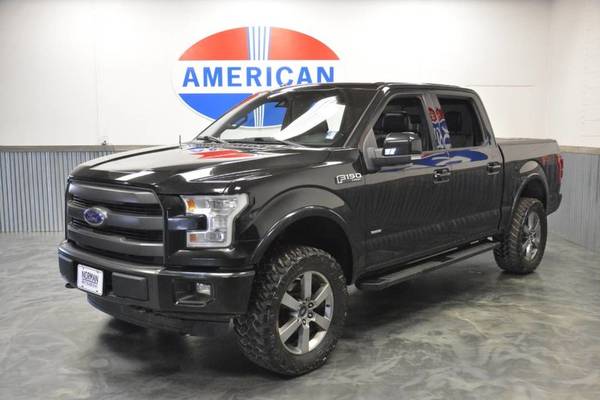 2015 FORD F-150 CREW CAB LARIAT FX4 4WD LEATHER SUNROOF NAV LIKE NEW ...