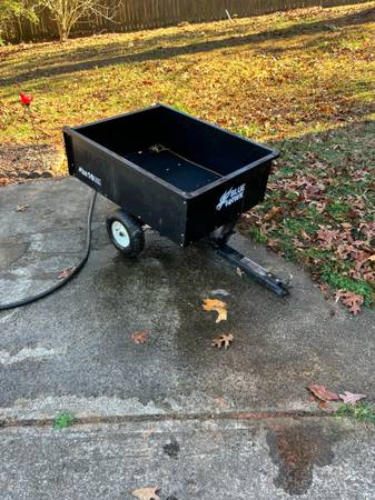 Blue Hawk 10 cu.ft. Steel Dump Cart | Ribbed Tires | 400 lb Capacity ...