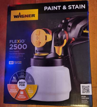 New In Box Wagner 2500 2 Speed Paint Stain Sprayer 100 Marietta   FNew In Box Wagner 2500 2 Speed Paint Amp 63ed8a7795b53 