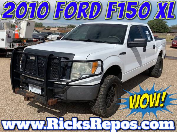 Photo 2010 Ford F150 XL 4x4 Pickup Truck 4WD Crew Cab For Sale - $7,995 (augusta)