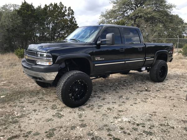 2001 Chevy Silverado 2500hd Duramax diesel 4x4 LIFTED Leather - $11500 ...