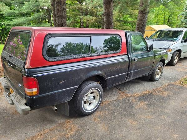 Photo 1997 Ford Ranger pickup with cer top - $1,795 (Ellenville)