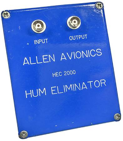Photo Allen Avionics Hum Eliminator Model HEC-2000 Vintage Unit Working $20