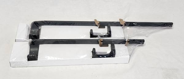 Photo Delta Annalisa 24 And 18 Towel Bar Set in Matte Black, New, Price Is $50