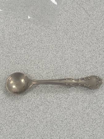 Photo Estate Mid Century Sterling Silver Soup Spoon Brooch  Pin $30