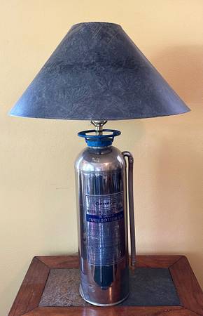 Photo GENERAL FIRE EXTINGUISHER IW-500b WATER STREAM TABLE LAMP CONVERSION $65