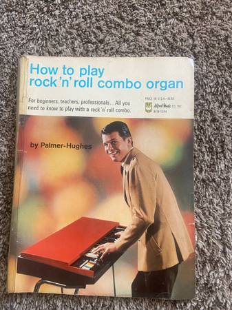 Photo ROCK N ROLL COMBO ORGAN HOW TO PLAY BOOK $50