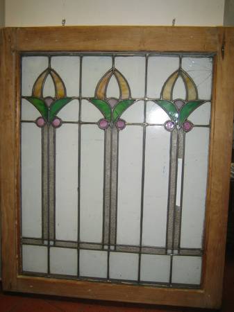 Photo Vintage Stained Glass Windows
