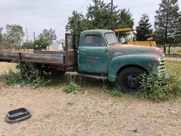 1950 1.5 ton Chevy Flatbed Truck and she runs! - $5,500 (Orland) | Cars ...