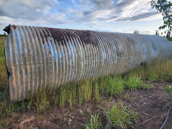 Photo 5 ft diameter 20 ft long galvanized culvert pipe bridge $1,300