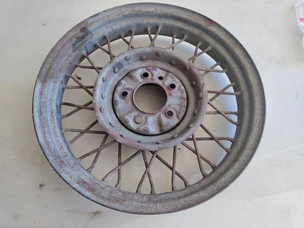 Photo Antique Vintage Car Automobile 18 14 Spoke Rim Model T or A  $40