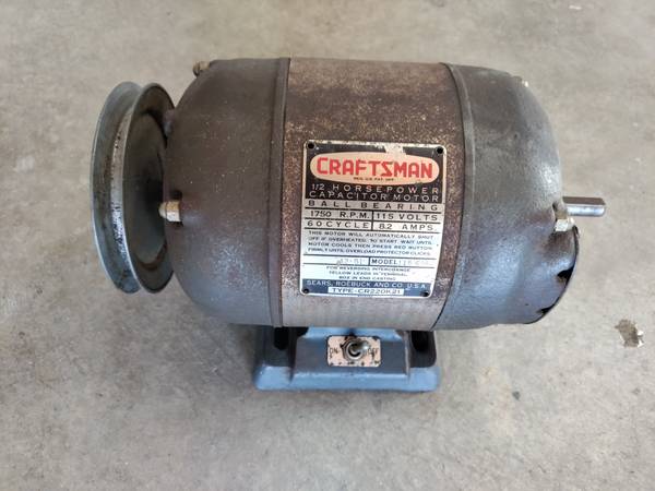 Craftsman Lathe Drill Press Machine 12 HP Motor 1725 RPM 115-6962 $25