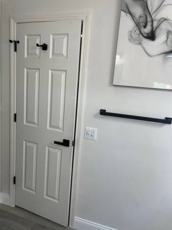 Photo House home interior doors with modern black hardware 28x80 $100