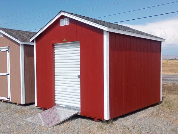 Photo Storage Shed with Roll-up Door, Free Delivery $5,285