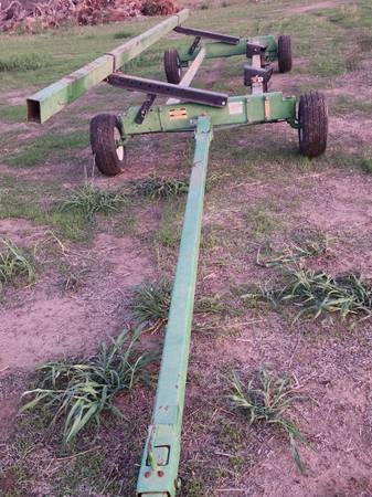 Photo Unverferth 25 ft header cart for carrying machine cutting header $5,500