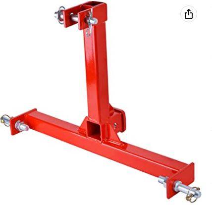 Photo 3 Point Trailer Hitch for Category 1 Tractor, Red Towing Hitch with 2 $50