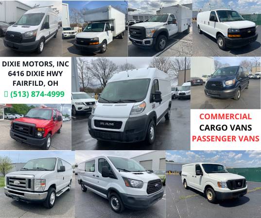 Photo ALL TYPES OF CARGO VANS COMMERCIAL VANSSPECIAL FINANCE AVAILABLE