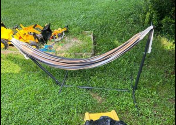 Photo Double hammock with stand $75