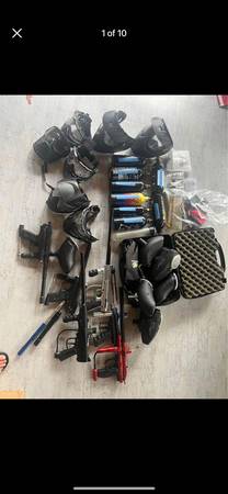 Photo Huge lot of paintball gear $500
