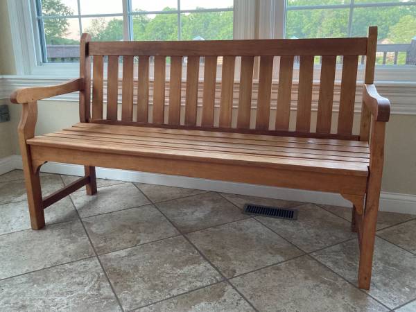 Photo Outdoor Furniture.Teak Wood Garden Bench $299 $259