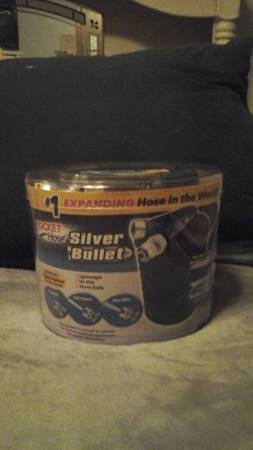 Photo Silver bullet pocket hose brand new $15