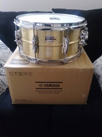 Photo Yamaha Recording Custom Brass Snare Drum 6.5 x 13 (New In Box) $400