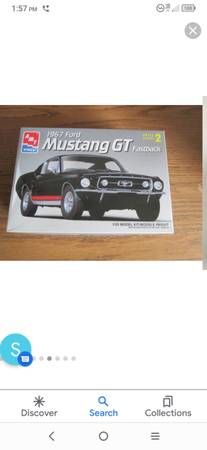 Photo 1967 Ford Mustang GT Fastback AMT model Sealed $20