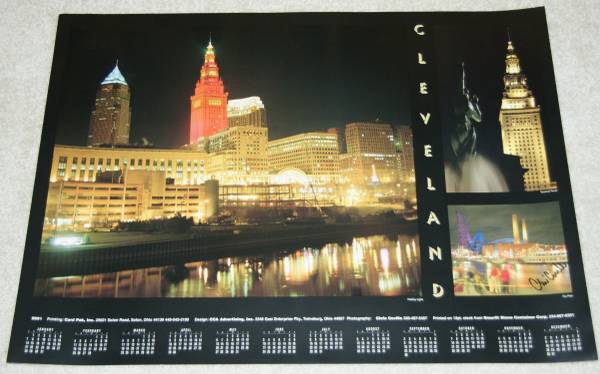 Photo 2001 Cleveland City Holiday Lights Poster $15