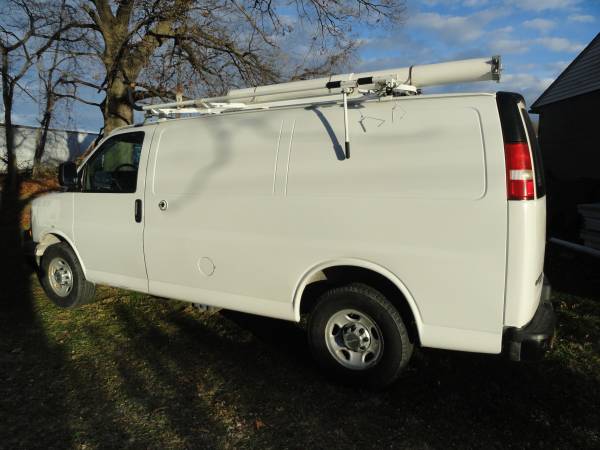 Photo 2013 RUST FREE CHEVY 2500 EXPRESS CARGO VAN WITH SHELVES  LADDER RACK - $18,999 lsaquo image 1 of 15 rsaquo 376 WEST AVE (google map)