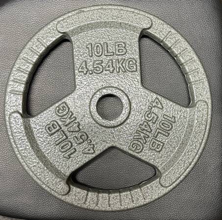Photo Brand New-1-Inch 10 pound cast iron Grip Weight Plate for Strength Training, Wei $10
