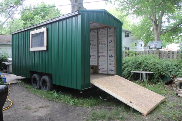 Photo Enclosed Trailer 24 Ft. by 8 Ft. built in 2021. Tiny House (shell). $14,900