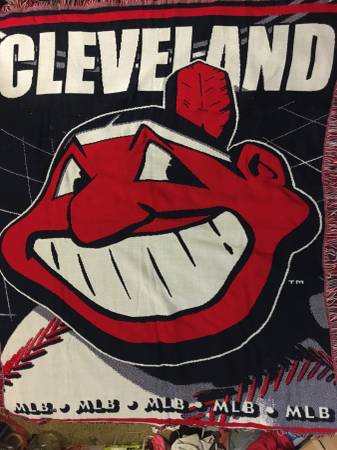 New Cleveland Indians Tapestry Throw Blanket Chief Wahoo