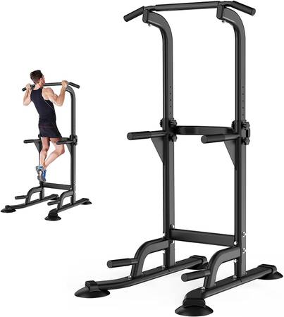 Photo New Power Tower for Pull Up  Dip w Adjustable Height $59