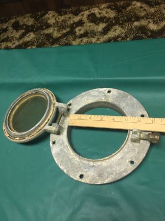 Photo Old Boat Porthole, Pulleys, Nets, Maps, Flags $75