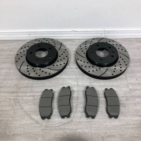 Photo R1 Concepts Drilled Slotted Front Brakes for 2018-2021 Audi Q5 SQ5 S4 $200