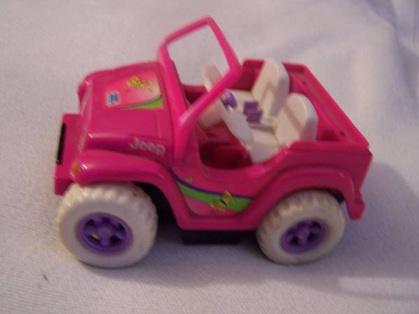 Photo Vintage 1997 Mattel Barbie Kelly Doll Pink Power Wheels Jeep Toy Car $19
