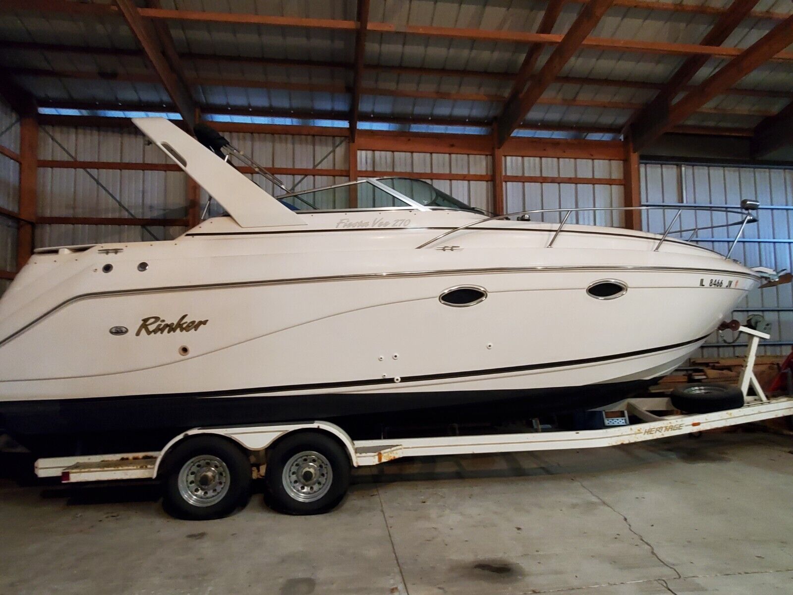 2000 Rinker Fiesta Vee 270 Boat w Trailer Boats For Sale Cleveland